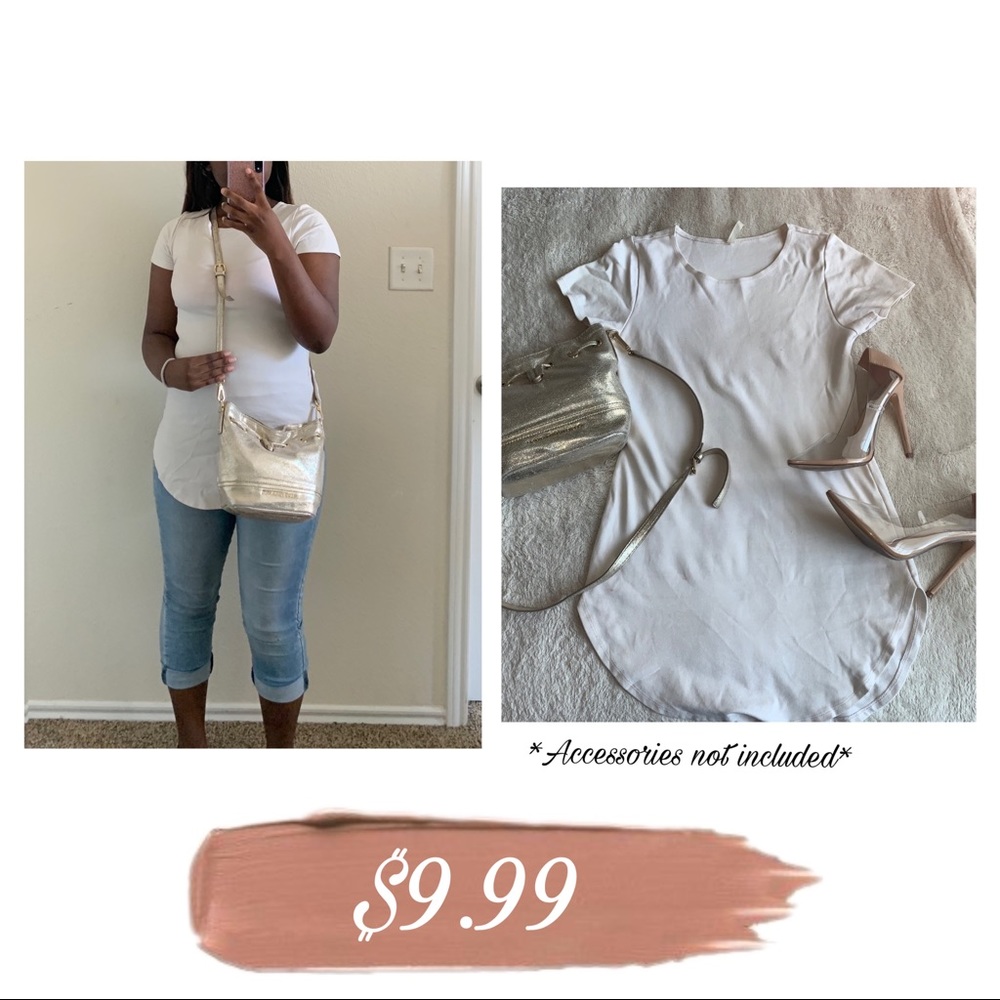 Long White Tee